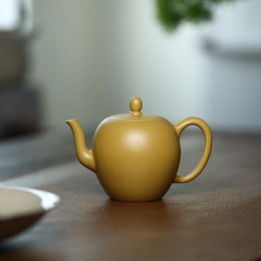 【青山特惠】宜兴 原矿黄金朱泥 美人肩.全手工紫砂壶 180cc 王文浩【高工】 商品图0