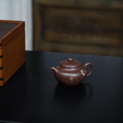 【青山特惠】宜兴 原矿紫泥 柿圆 手工紫砂壶.175cc.杨晓燕. 商品图5