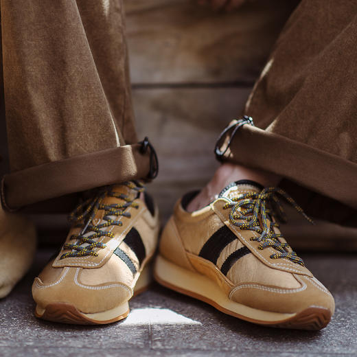 马登秋冬新款慢跑潮鞋男休闲运动德训鞋透气低帮百搭复古阿甘鞋 商品图0