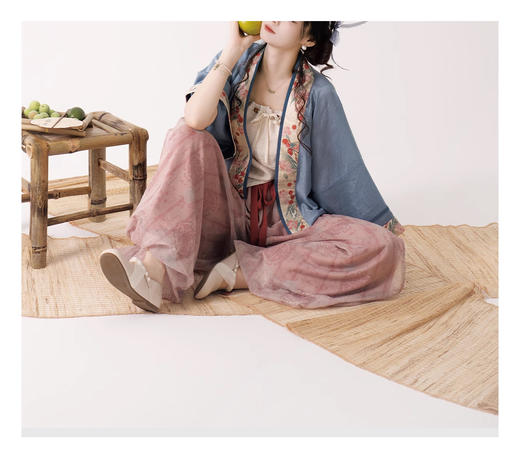 裁缝学苑AS353国风中式开衫短衫吊带灯笼裤套装纸样上衣裤子打板 商品图1