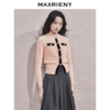 MAXRIENY浪漫优雅外套女秋冬新款蔷薇粉珍珠扣千金小香风早秋上衣(货号:MF85JA766) 商品缩略图2