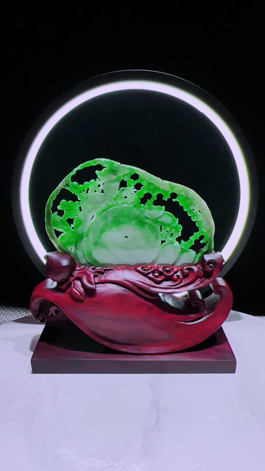 620336翡翠摆件【枝繁叶茂 发财树】 商品图3