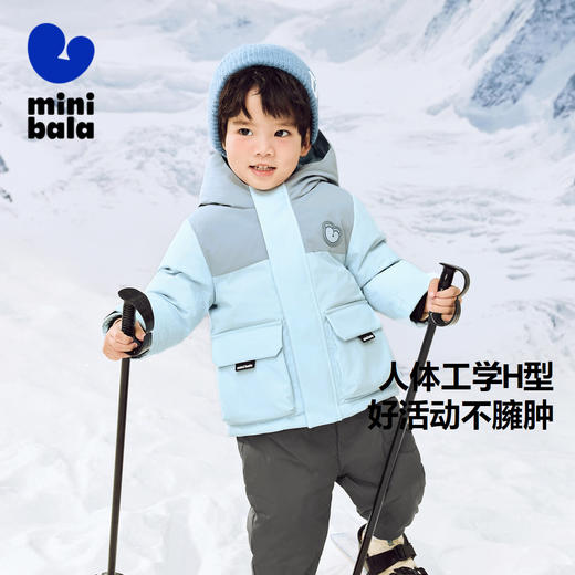 【三防】迷你巴拉冬新款男女童红嘴雁羽绒服宝宝加厚羽绒外套 商品图1