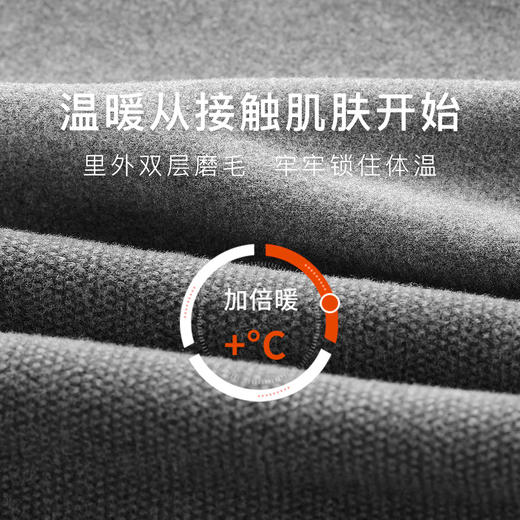 秋冬双面磨绒女士保暖裤秋裤女高腰收腹提臀不掉裆打底裤无痕舒适高腰轻绒裤 商品图4