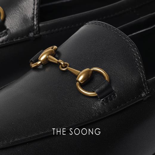 THESOONG"法式风情"进口小牛皮柔软透气百搭豆豆鞋HWXZ5447 商品图3