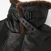 ROMI STUDIO土耳其进口牛皮拼羊皮毛毛领短款夹克皮衣RW24WW80405 商品缩略图2