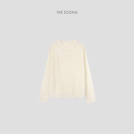THESOONG‘康宝徕‘极简花纱软糯肤感圆领长袖上衣HWMY5457 商品图7