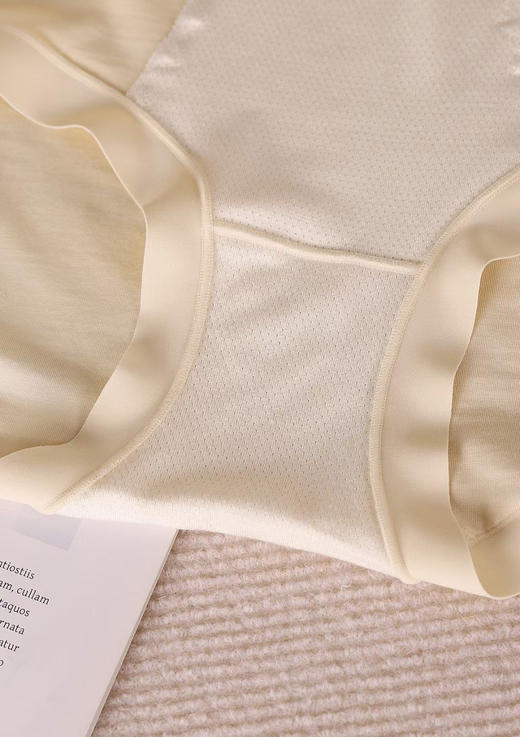 80S莫代尔蚕丝7A抗菌女内裤，桑蚕丝裆部+7A级抗菌，吸湿透气，有效抑制三大细菌滋生，比普通抑菌更持久，反复水洗依能抑菌，为你打造好的私处环境，更健康。 商品图6