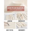 【高腰显瘦，柔软舒适】雪尼尔阔腿裤，百看不厌，藏肉显瘦。阔腿裤女，高腰遮小腹。黑白配色，经典百搭。手工系带，柔软舒适。环保染色，自由穿搭！ 商品缩略图3