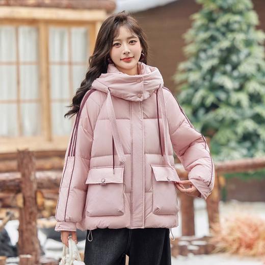 短款羽绒服面包服，设计感加厚保暖羽绒外套潮HR-YLFS8962 商品图0