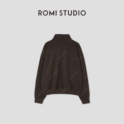 ROMI STUDIO“温暖已至”绵羊毛混纺内加绒立领夹克外套RW24WS40264 商品图1