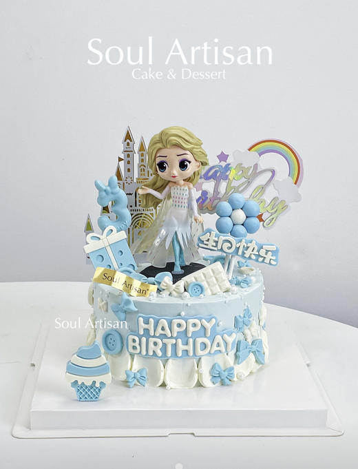 爱莎冰雪奇缘周岁蛋糕3 商品图0