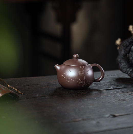 【青山特惠】宜兴 原矿紫泥 西施手工紫砂壶.170cc.喻永昊 商品图0