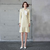 IWY/富家千金感穿搭套装女入秋韩系翻领小香风职业连衣裙荷叶边长袖Q1218 商品缩略图1
