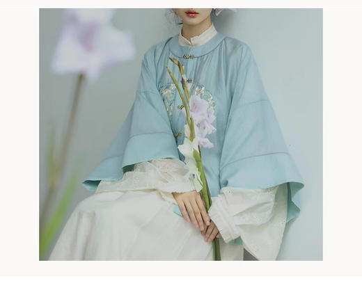 裁缝学苑AS354圆领倒大袖短衫半身裙汉服纸样女装套装样板打版 商品图5