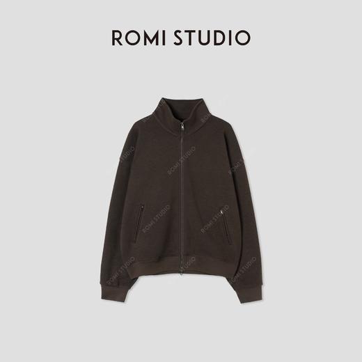 ROMI STUDIO“温暖已至”绵羊毛混纺内加绒立领夹克外套RW24WS40264 商品图0