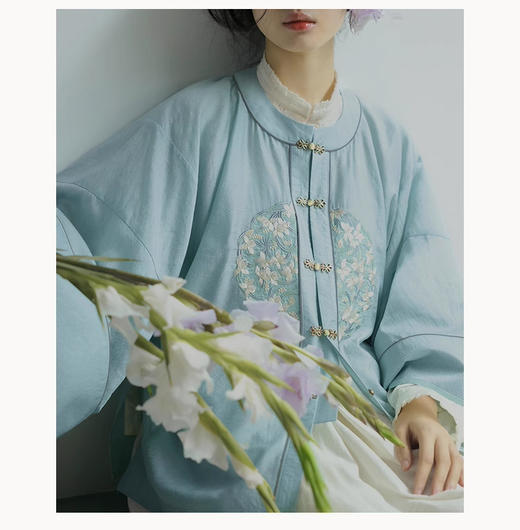 裁缝学苑AS354圆领倒大袖短衫半身裙汉服纸样女装套装样板打版 商品图4