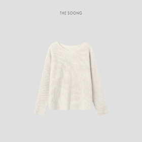 THESOONG"自在简我"超软绵羊毛456克5针织法软糯圆领毛衣DMY5332