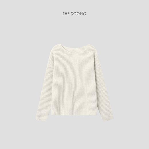THESOONG"自在简我"超软绵羊毛456克5针织法软糯圆领毛衣DMY5332 商品图0