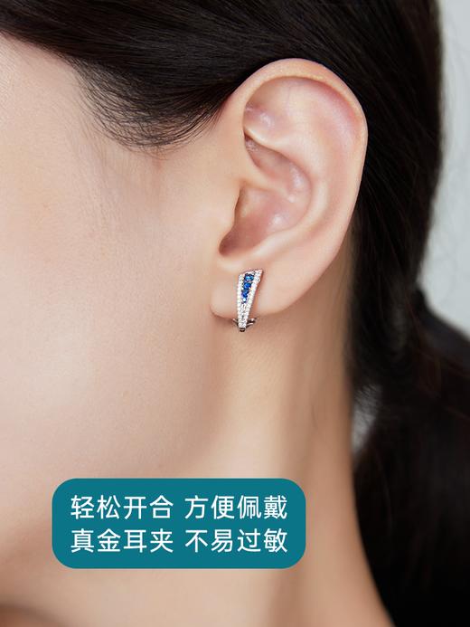【天猫同款】18k金两戴款钻石耳夹  蓝翎 商品图3