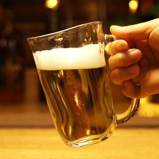 aderia日本进口啤酒杯日式无铅玻璃杯家用创意大容量精酿石冢硝子折纹啤酒杯380cc 商品图3
