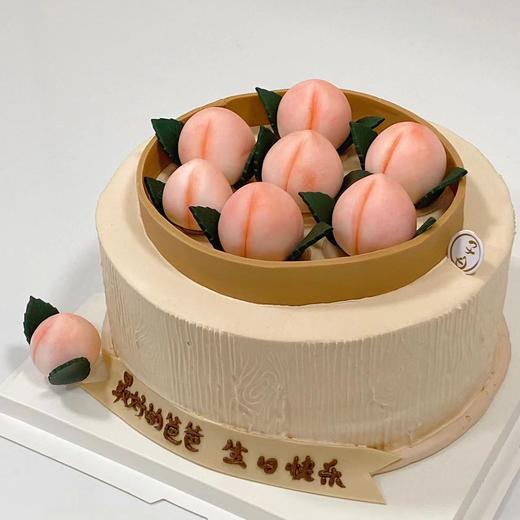 寿桃蛋糕（提前24小时预定/含有翻糖配件） 商品图1