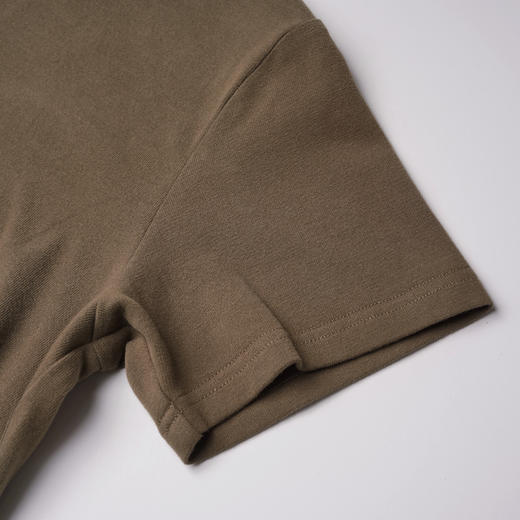 ROMI STUDIO “*复古” 洗水棉雾面磨毛圆领针织短袖T恤431T9119 商品图8