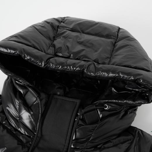 ROMI STUDIO“温暖如初”白鹅绒收腰长款高领连帽羽绒服 441Y3003 商品图2