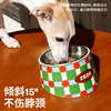 zeze复古甜心条纹波纹宠物金属碗-B 商品缩略图1
