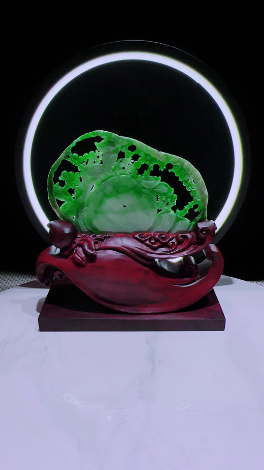 620336翡翠摆件【枝繁叶茂 发财树】 商品图5