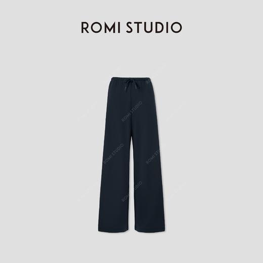 ROMI STUDIO“基础随性”高克重松紧窄腰头抽绳休闲裤 RW24AX80462 商品图1