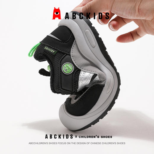 ABCkids童鞋男童中大童运动鞋加绒二棉鞋冬季童鞋保暖儿童棉鞋 商品图1