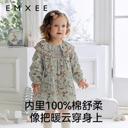 【宝宝服饰】EMXEE嫚熙女童连衣裙 商品图4