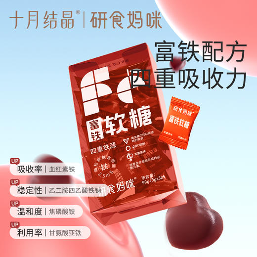 研食妈咪富铁软糖孕妇气血孕期营养补含铁元素零食软糖fe 商品图1
