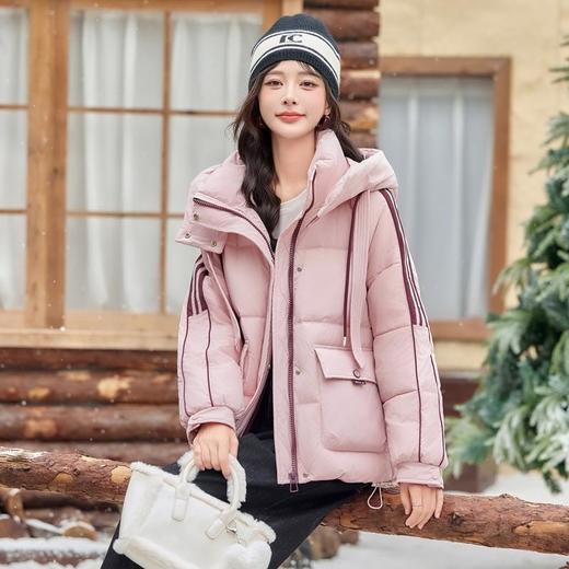 短款羽绒服面包服，设计感加厚保暖羽绒外套潮HR-YLFS8962 商品图2