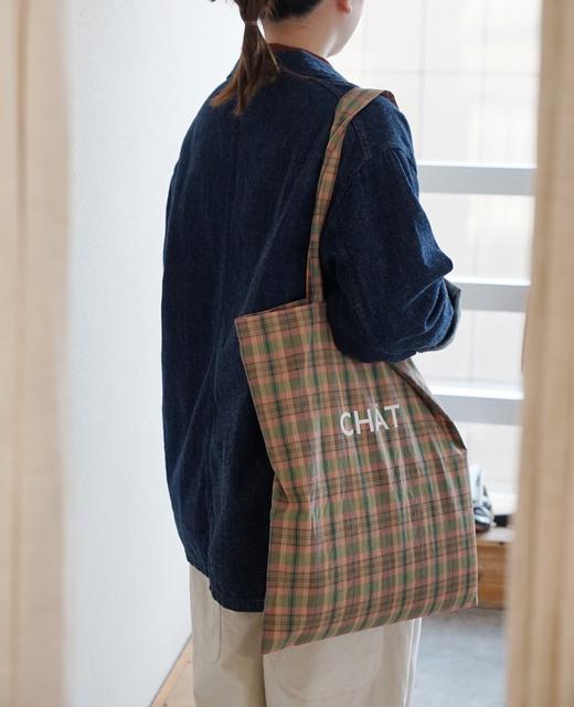 Nouvelles 格纹字母帆布袋 商品图2