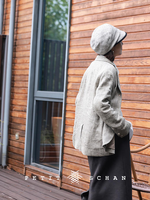 PETIT SCHAN小闪 CLO#606 A Female Editor's Daily Life 女主编的日常 亚麻棉混纺休闲西装外套 商品图1