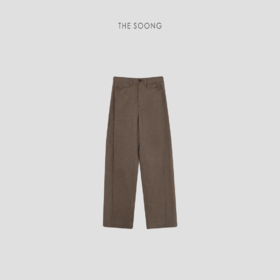THESOONG"摩卡美学"*100%长绒棉弧线剪舒适肌理感休闲裤HWKZ5082