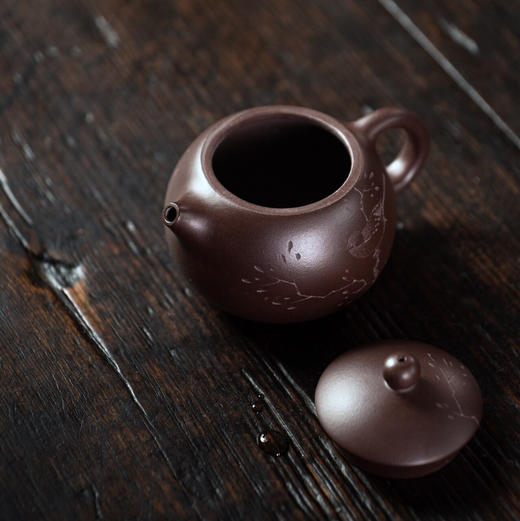 【青山特惠】宜兴 原矿紫泥 西施手工紫砂壶.170cc.喻永昊 商品图6
