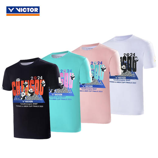 胜利威克多 汤尤杯系列 男女同款 针织T恤 T-TUC2403 商品图0