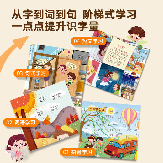 【青葫芦】学前识字翻翻大书 2~6岁识字书 大开本注音版 商品图3