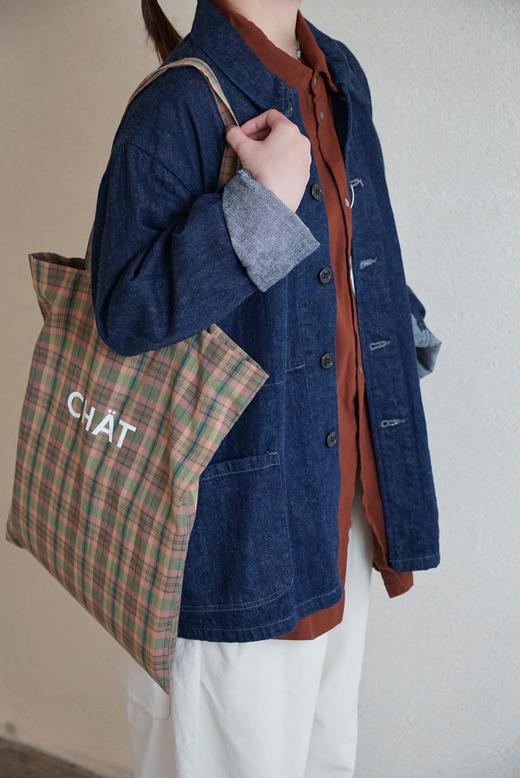 Nouvelles 格纹字母帆布袋 商品图0