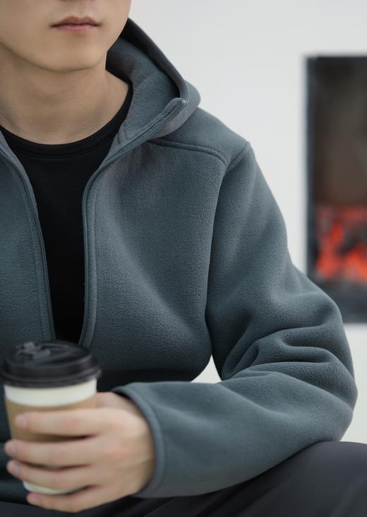 情侣款户外重磅双面摇粒绒外套 商品图8