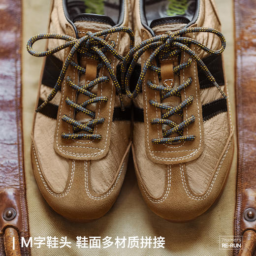 马登秋冬新款慢跑潮鞋男休闲运动德训鞋透气低帮百搭复古阿甘鞋 商品图4