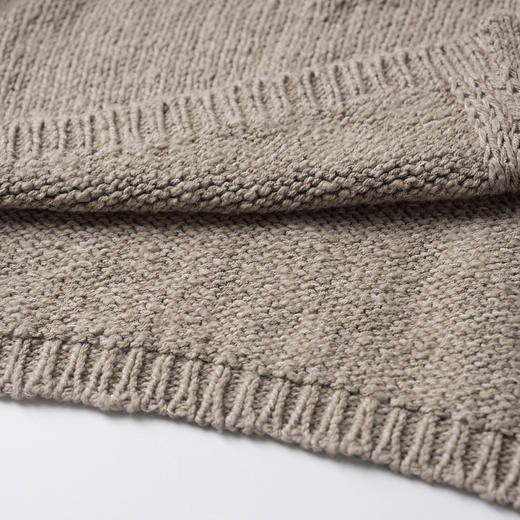 ROMI STUDIO“松弛自在”3针单边亚麻棉混纺肌理感V领开衫 432WS014 商品图2