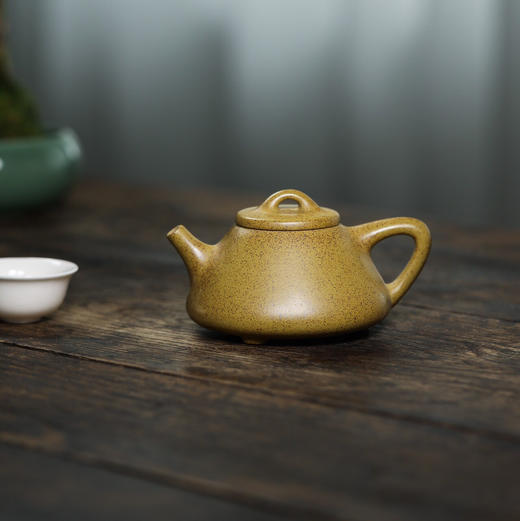 【青山特惠】宜兴 原矿高温段泥 子冶石瓢 全手工紫砂壶 .230cc 方勤平【国工】 商品图0