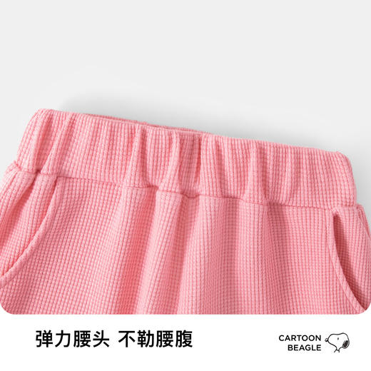 【清仓捡漏】【2件套】【130-160】【史努比】女童春秋款时尚华夫格卫衣套装 商品图13