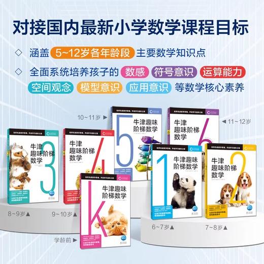 牛津趣味阶梯数学正版5-12岁儿童思维练习幼小学生一二三四五六年级新加坡教材知识同步 商品图1