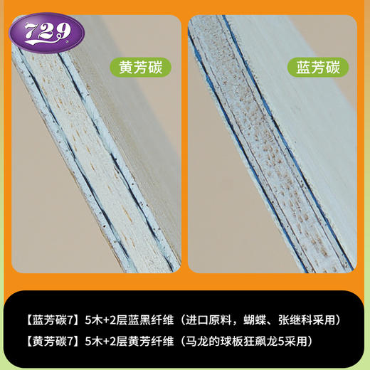 友谊729 芳碳AD系列底板 5+2底板 商品图6