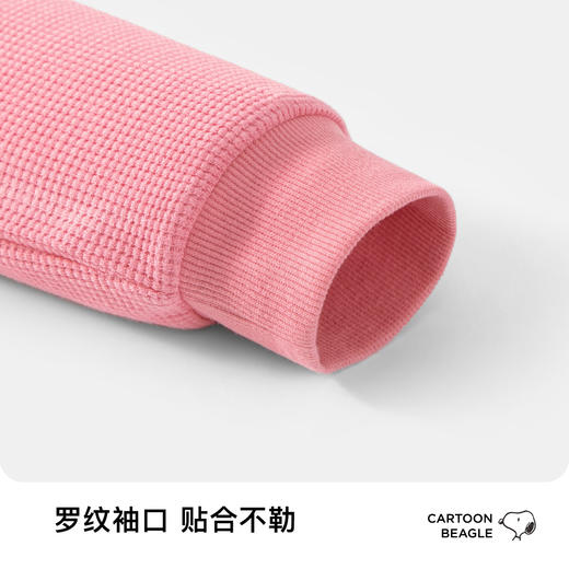 【清仓捡漏】【2件套】【130-160】【史努比】女童春秋款时尚华夫格卫衣套装 商品图11